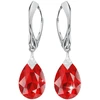 Diamond Sky Jewelry Sidabriniai auskarai „Moon Shine (Light Siam)“ su Swarovski® kristalais