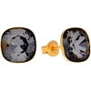 Diamond Sky Jewelry Sidabriniai auskarai „Glare (Sidabrinis Night)“ su Swarovski® kristalais