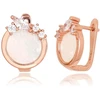 Diamond Sky Jewelry Sidabriniai auskarai su cirkoniais ir perlamutru „Galos XV“