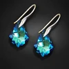 Diamond Sky Jewelry Sidabriniai auskarai „Baroque IV (Bermuda Mėlyna)“ su Swarovski® kristalais