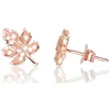 Diamond Sky Jewelry Sidabriniai auskarai-vinukai su cirkoniais „Auksinis Lapas“