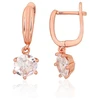 Diamond Sky Jewelry Sidabriniai auskarai su cirkoniais „Juno Gold“