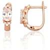 Diamond Sky Jewelry Sidabriniai auskarai su cirkoniais „Golden Mirage II“