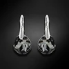 Diamond Sky Jewelry Sidabriniai auskarai „Frozen Edges (Sidabrinis Night)“ su Swarovski® kristalais
