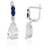 Diamond Sky Jewelry Sidabriniai auskarai su cirkoniais „Crystal Facade II“