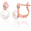 Diamond Sky Jewelry Sidabriniai auskarai su cirkoniais ir perlais „Galos XIII“