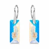 Diamond Sky Jewelry Sidabriniai auskarai moterims DiamondSky „Growing Crystal II (Aurora Borealis)„ su Swarovski kristalais