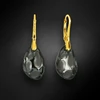 Diamond Sky Jewelry Sidabriniai auskarai „Radiolarian (Sidabrinis Night)“ su Swarovski® kristalais