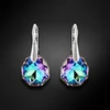 Diamond Sky Jewelry Sidabriniai auskarai „Frozen Edges (Vitrail Light)“ su Swarovski® kristalais
