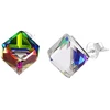 Diamond Sky Jewelry Sidabriniai auskarai „Rubicon II (Vitrail Medium)“ su Swarovski® kristalais
