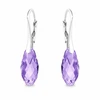 Diamond Sky Jewelry Sidabriniai auskarai „Enchanté (Tazanite)“ su Swarovski® kristalais