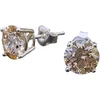 Diamond Sky Jewelry Sidabriniai auskarai „Juno (Fancy Champagne)“ su Swarovski® kristalais