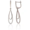 Diamond Sky Jewelry Sidabriniai auskarai su cirkoniais „Double Drop“