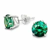 Diamond Sky Jewelry Sidabriniai auskarai „Juno (Žalias)“ su Swarovski® kristalais