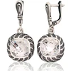 Diamond Sky Jewelry Sidabriniai auskarai „Woven Light“