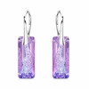 Diamond Sky Jewelry Sidabriniai auskarai moterims DiamondSky „Growing Crystal II (Vitrail Light)„ su Swarovski kristalais