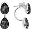 Diamond Sky Jewelry Sidabriniai auskarai „Dew Drop (Sidabrinis Night)“ su Swarovski® kristalais