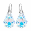 Diamond Sky Jewelry Sidabriniai auskarai „Baroque VI“ (Aurora Borealis) iš 925 prabos sidabro su Swarovski kristalais