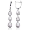 Diamond Sky Jewelry Sidabriniai auskarai su cirkoniais „Teardrop“