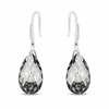 Diamond Sky Jewelry Sidabriniai auskarai moterims DiamondSky „Baroque III (Light Chrome)“ su Swarovski kristalais