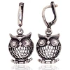 Diamond Sky Jewelry Sidabriniai auskarai su cirkoniais „Athena's Owl“