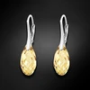 Diamond Sky Jewelry Sidabriniai auskarai „Enchanté (Golden Shadow)“ su Swarovski® kristalais