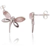 Diamond Sky Jewelry Sidabriniai auskarai su kvarcu „Butterfly III“