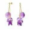 Diamond Sky Jewelry Sidabriniai auskarai „Orchid (Iris / Violet)“ su Swarovski® kristalais