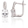 Diamond Sky Jewelry Sidabriniai auskarai su cirkoniais „Sidabrinis Mist“