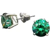 Diamond Sky Jewelry Sidabriniai auskarai „Juno (Žalias)“ su Swarovski® kristalais