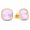 Diamond Sky Jewelry Sidabriniai auskarai „Glare (Rose Vanduo Opal)“ su Swarovski® kristalais