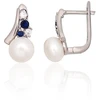 Diamond Sky Jewelry Sidabriniai auskarai su cirkoniais ir perlais „Sielos Veidrodis II“