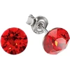 Diamond Sky Jewelry Sidabriniai auskarai „Classic (Light Siam)“ su Swarovski® kristalais