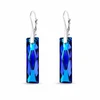 Diamond Sky Jewelry Sidabriniai auskarai moterims DiamondSky „Deluxe (Bermuda Mėlyna)“ su Swarovski kristalais