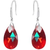 Diamond Sky Jewelry Sidabriniai auskarai „Baroque III (Light Siam Shimmer)“ su Swarovski® kristalais