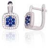 Diamond Sky Jewelry Sidabriniai auskarai su cirkoniais „Akmeninė Gėlė III“