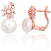 Diamond Sky Jewelry Sidabriniai auskarai su cirkoniais ir perlais „Galos VII“