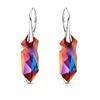 Diamond Sky Jewelry Sidabriniai auskarai moterims DiamondSky „Kaputt (Volcano)“ su Swarovski kristalais