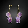 Diamond Sky Jewelry Sidabriniai auskarai „Orchid (Iris / Violet)“ su Swarovski® kristalais