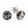 Diamond Sky Jewelry Sidabriniai auskarai moterims DiamondSky „Classic (Sidabrinis Night)“ su Swarovski kristalais