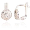 Diamond Sky Jewelry Sidabriniai auskarai „Lace Petal“