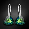 Diamond Sky Jewelry Sidabriniai auskarai „Evening Shine (Vitrail Medium)“ su Swarovski® kristalais