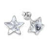 Diamond Sky Jewelry Sidabriniai auskarai „Star“ su Swarovski® kristalais