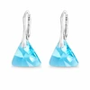 Diamond Sky Jewelry Sidabriniai auskarai „Osiris (Aquamarine)“ su Swarovski® kristalais