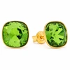 Diamond Sky Jewelry Sidabriniai auskarai „Glare (Fern Žalias)“ su Swarovski® kristalais