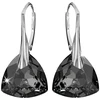 Diamond Sky Jewelry Sidabriniai auskarai „Evening Shine (Sidabrinis Night)“ su Swarovski® kristalais
