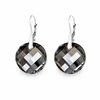 Diamond Sky Jewelry Sidabriniai auskarai moterims DiamondSky „Moon (Sidabrinis Night)“ su Swarovski kristalais
