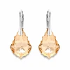 Diamond Sky Jewelry Sidabriniai auskarai „Baroque V (Golden Shadow)“ su Swarovski® kristalais