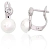 Diamond Sky Jewelry Sidabriniai auskarai su cirkoniais ir perlais „Galos II“
