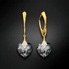 Diamond Sky Jewelry Sidabriniai auskarai „Cute Valentine (Sidabrinis Night)“ su Swarovski® kristalais
